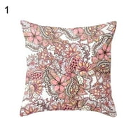 Taluosi Dekorativni bacanje jastuk za jastuk Geometrijski prugasti cvetni poklopac kauč na kauču