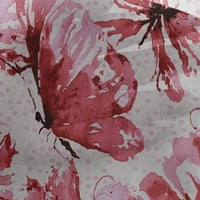 Onuone Georgette viskoza crvena tkanina vijenac personalizirano ime DIY odjeća za preciziranje tkanine za ispis tkanina sa dvorištem široko