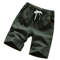 Muške pamučne kratke hlače Ležerne prilike Classic Fit Crckstring Ljeto Kratke hlače Elastični struk