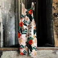 Hanas hlače Novi ljetni slobodno vrijeme cvjetni casual labavi skokovi visokog struka Rompers vintage