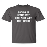 Stvarno izgubljen sarcastic humor grafički novost super mekani prsten ispljun smiješna majica