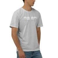 Muškarci Posebna službena košulja Ljetni posadni vrat Ležerne majice kratkih rukava X-Veliki sivi