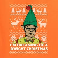 Divlji Bobby, sanjam o dwight božić u kancelariji Schrute smiješan ružni božićni unisni grafički grafički
