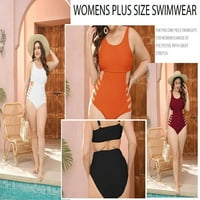 Ženske kupaće kostime plus size Jedan visoki struk kupaći komisionici Tržni upravljač plivanja kupaćih