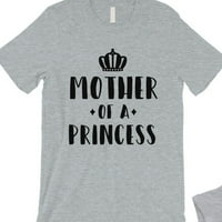 Kraljica princeze podudaraju se sa majicama sive smiješne majčine day poklon