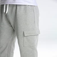 Duks za žene Muškarci Elastični struk Atletic jogger hlače nacrtavaju povremene sportove pantalone sa džepovima