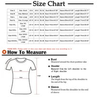 Pamučna posteljina majica za oblikovanje labavih fit za ženske plus veličine PLUS PLAINI PRINT kratkih