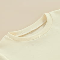 Coduop Baby Cotton Bodysuit Casual Solid Boja kratkog rukava za kratke rukave za novorođenče
