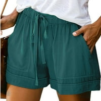Wendunide kratke hlače za žene Ženske plus veličine Comfy vučnica casual elastični džep za struk labave kratke hlače mornarica
