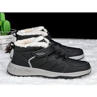 Eloshman unise zimski čizmi plišani obloženi topli čizme magnetne čizme za snijeg Vanjski klizanje otporni na udobnost gležnja bootie lagana casual cipela crna 8