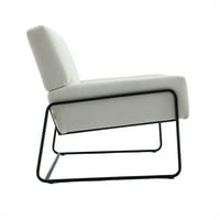 Cterwk akcentna stolica Moderna fotelja sa metalnim okvirom Premium visoke gustoće mekana jednostruka