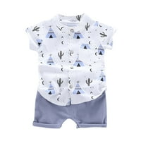 Toddler Boys Outfit Sets Crtiatoon Set Odjeća + kratke hlače 1-4Dođe za bebe Outfits T-majica i set