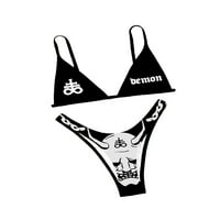 Multitrast ženski kupaći kostimi Pismo crtani uzorci Ispiši špagete kaikini vrhovi + gaćice za žene