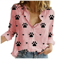 Pimfylm Comfort Western T košulje za žene Ženske vještine Pink XL