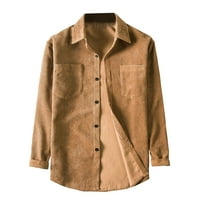 Zimski kaputi za muškarce čišćenje Muškarkovska multi-džečka košuljacke bljeskalice, pickice Khaki 14