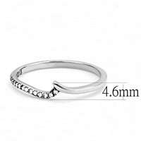 Luxe nakit dizajnira ženski prsten od nehrđajućeg čelika sa CZ - veličinom