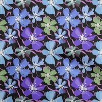 Onuone pamučne kambričke ljubičaste plave tkanine cvjetni šivanje zanata za šivanje tkanini otisci na širok dvorište