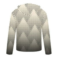 Ušteda muške modne ležerne sportove fitness pulover dugih rukava s kapuljačom s kapuljačom polu-zip