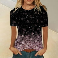 Ženski casual boho cvjetni printirani V izrez kratkih bluza s dugim rukavima