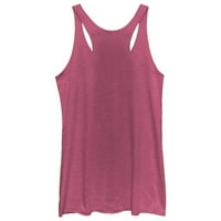 Shiva Nataraja Womens Pink Heather Graphic Racerback Tank Top - Dizajn od strane ljudi XL