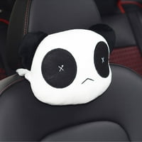 Xyer glava putnika prozračna komforana pp pamučna slatka panda oblik auto sjedala plišani lumbalni jastuk za automobil b jedna veličina