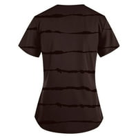 Ženski vrhovi Crew vrat Ženska bluza Ležerne prilike za tiskane majice Skraćena rukave Summer Coffee
