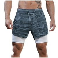 Wefuesd muški kratke hlače Muški ljetni džepovi za brzo sušenje Unutarnji trening tekući sportske hlače