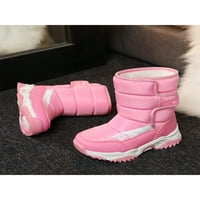 Dječaci Djevojke Zimske cipele Udobne čizme za snijeg Neklizajuće plišane cipele cipele ružičasta 12c