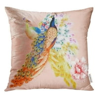Cvijeće akvarela nose miris proljetnog lišća bacaju poklopac jastučnice za jastuk