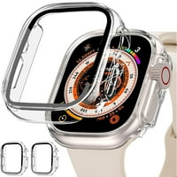 XPM kompatibilan sa Apple Watch serijom Slim sa ugrađenim u čistim zaštitnim zaslonom Snap-on Potpuno pokriće Shell TPU + tvrdi okvir [CLEAR]