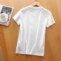 Ljetne grafičke majice za žene, trendi majice kratkih rukava s jedinstvenim dizajnom ispisa - udobne žene ženske ruke