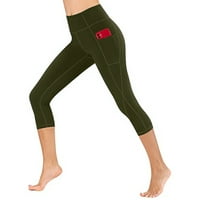 Simplmasygeni ženske duge hlače hlače hlače plus veličina Ženske solidne vježbe na tajicama Fitness Sports Vožnja joga atletske hlače
