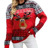Ženski ležerni džemper - Redovni kap rame za slobodno vrijeme slatko comyf pleteni džemper posad vrat