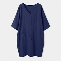 Vegersell mamusne haljine za ženske haljine kratkih rukava majica s kratkim rukavima, elastična labava