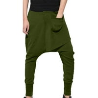 Ljetno čišćenje Muške hlače za muške u školi Trendi muške modne pantalone u boji za slobodno vrijeme sport hip-hop olovke Harne Hlače vojska zelena s