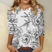 Zakon sada! Himice ženski ljetni vrhovi ženski novi modni print rukav cvjetni print majica Slim TOP