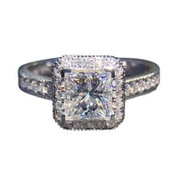Vintage prsten pozlaćeni angažman prsten dijamantski vjenčani prsten 14k zlatni milgrain bend za žene