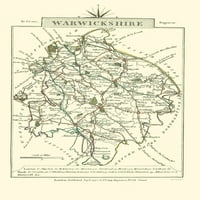 Warwickshire County England - Cary - 23. 34. - Glossy saten papir
