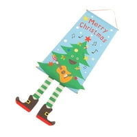 Božićni viseći znak, lijep izgled lako pohraniti božićnu drvce dizajnirane božićne zastave krpa za urede