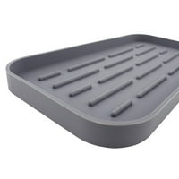 Wangxldd Primenljivo na kuhinju kupaonicu Counter sudoper Silikonski drenažni kvadrat zadebljani ladicu jednostavan za čišćenje