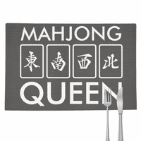 Queen Mahjong Game Art Deco modna placemat Pad kuhinja Tkani toplinski otporni jastuk Pravokutnik