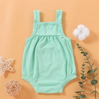 BodySuit za djevojčice dugih rukava za bebe dječake Djevojke kratke rukave kimono odjeća pamučna beba bočna bod-bodicu za bebe mint zelene 9-mjeseci