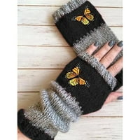 Ručne žene vunene cvijeće ručne ručne rukavice rukavice pamučne male rukavice