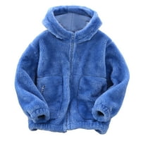 Durtebeua Toddler Slatka jakna Dječja zima topla jakna kapuljača sa kapuljačom kaputice 9- godina