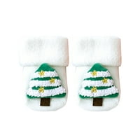 Kelajuan Božićne nejasne čarape Slipper Čarape Dječja zima topli praznici Čarape za čarape za djecu