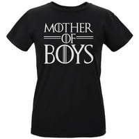 Majčin dan majke dječaka ženska organska majica crni sm