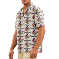 4. jula muška havajska majica USA Nacionalna zastava košulju u boji 3D košulja ovratnik plus veličine
