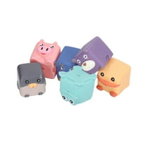BABY mekani blok, male svijetle boje izdržljiv siguran životinjski blok ne edukativni za novorođenče za igračke za žvakanje zuba