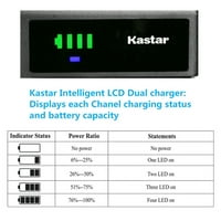 Kastar Battery i Smart USB punjač Zamjena za R- R- R- R- R- R- R-125N R- R-135N R- R-122N R- R-123N