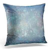 Bling Sažetak Glitter Vintage Svjetlo Srebrno plavo bijelo de fokusirano čarobni zamagljeni jastučni jastučni poklopac jastuk